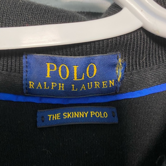 Men’s Ralph Lauren Black And Blue Polo - Picture 2 of 3
